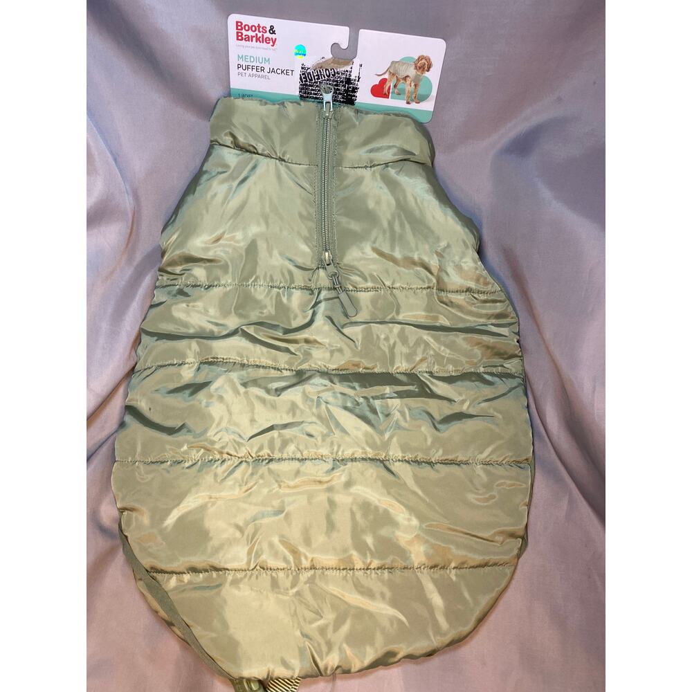 Dog Puffer Jacket Boots  & Barkley Size Medium Fleece Lining